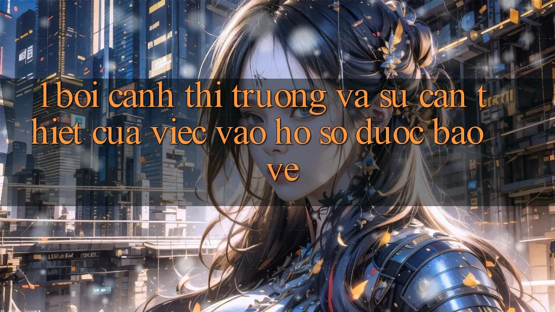 1. Bối Cảnh Thị Trường Và Sự Cần Thiết Của Việc Vào hồ sơ Được bảo vệ