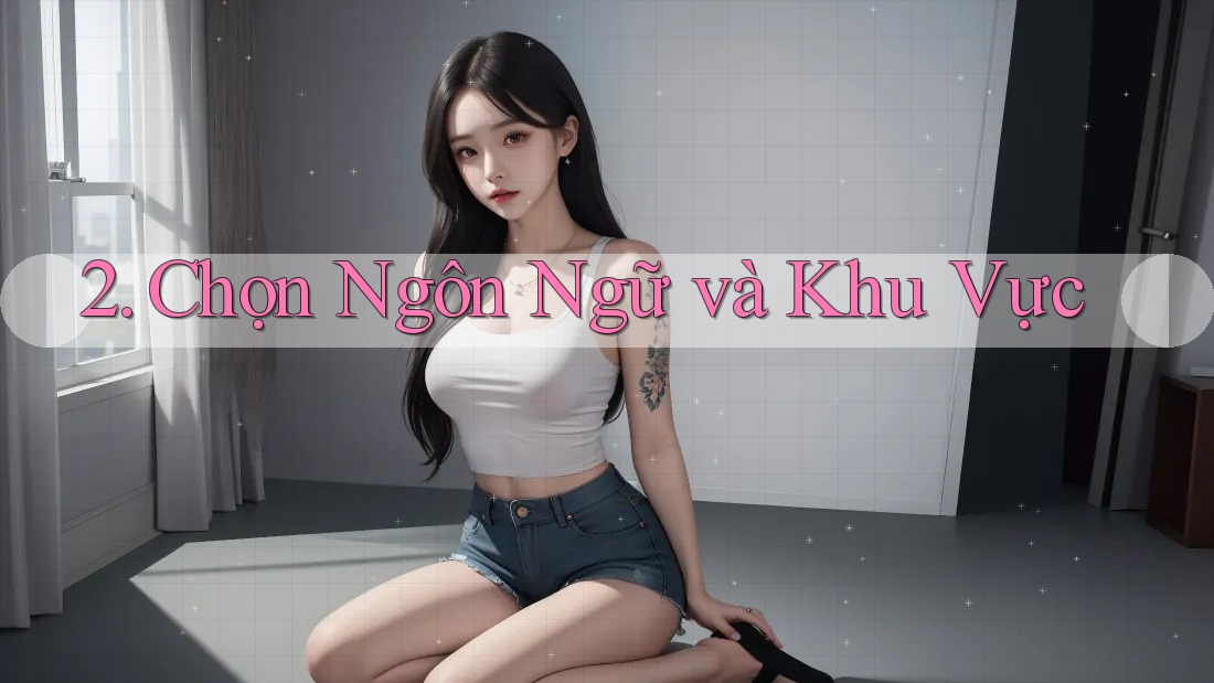 2. Chọn Ngôn Ngữ và Khu Vực