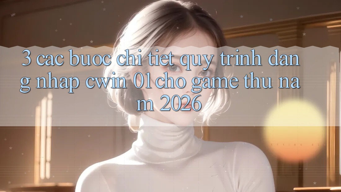 3. Các bước Chi Tiết Quy Trình Đăng Nhập Cwin 01 Cho Game Thủ Năm 2026