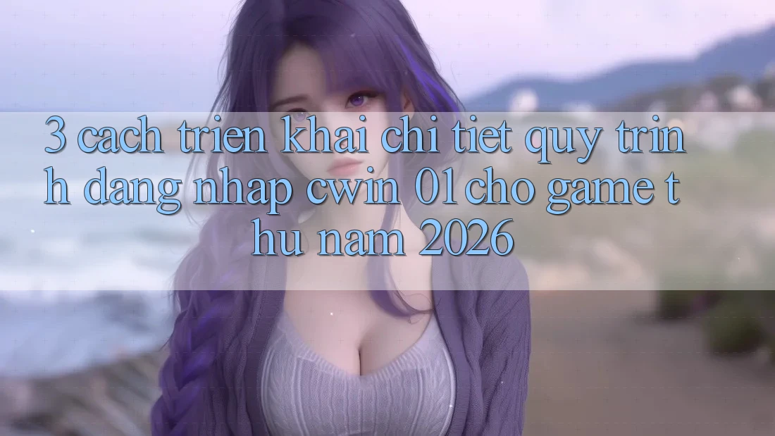 3. Cách triển khai Chi Tiết Quy Trình Đăng Nhập Cwin 01 Cho Game Thủ Năm 2026