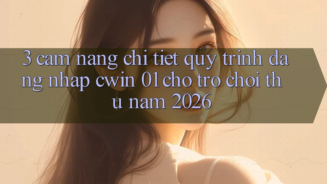 3. Cẩm nang Chi Tiết Quy Trình Đăng Nhập Cwin 01 Cho Trò chơi Thủ Năm 2026