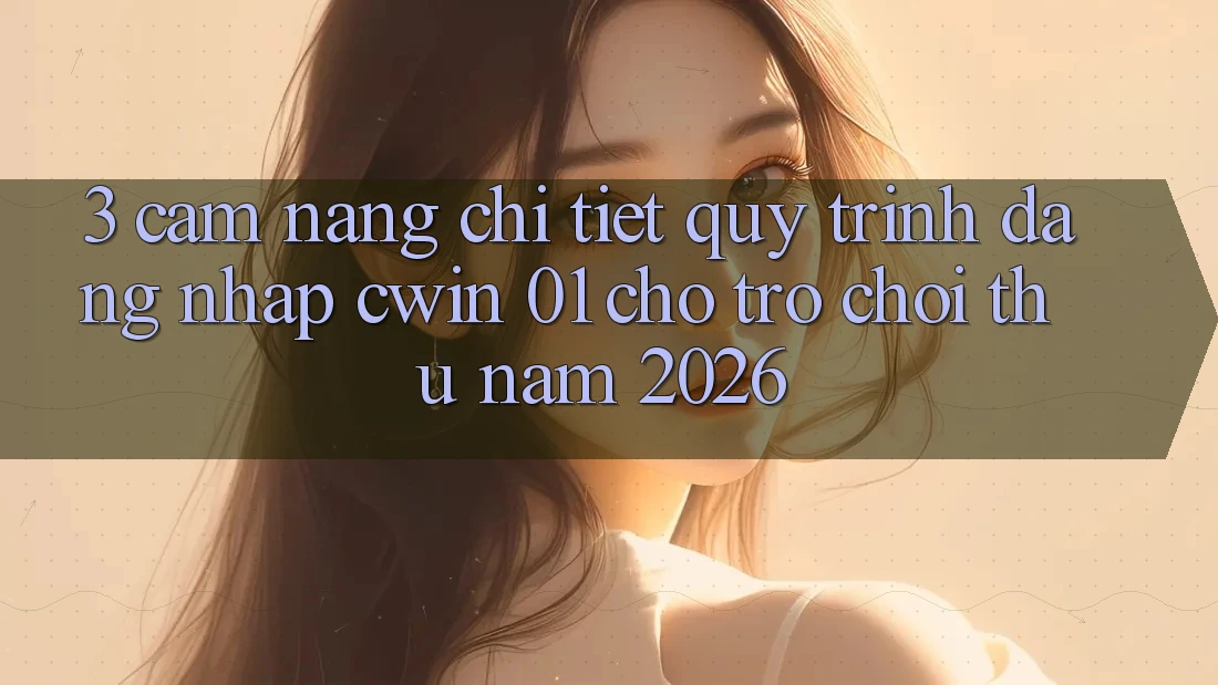 3. Cẩm nang Chi Tiết Quy Trình Đăng Nhập Cwin 01 Cho Trò chơi Thủ Năm 2026