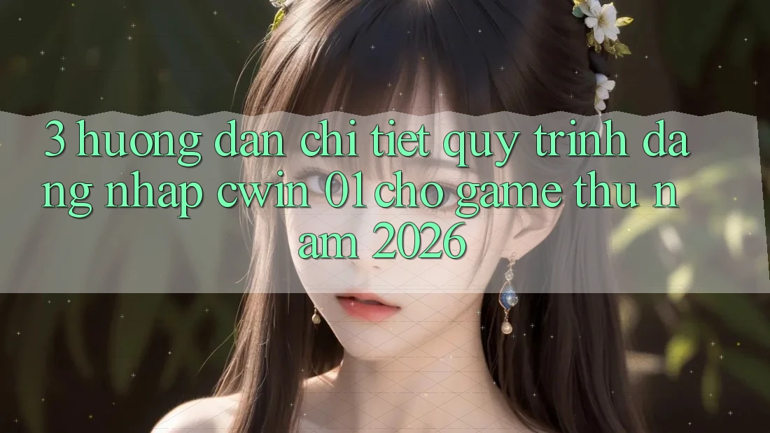 3. Hướng Dẫn Chi Tiết Quy Trình Đăng Nhập Cwin 01 Cho Game Thủ Năm 2026