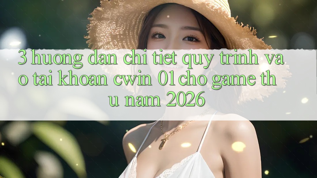 3. Hướng Dẫn Chi Tiết Quy Trình Vào tài khoản Cwin 01 Cho Game Thủ Năm 2026