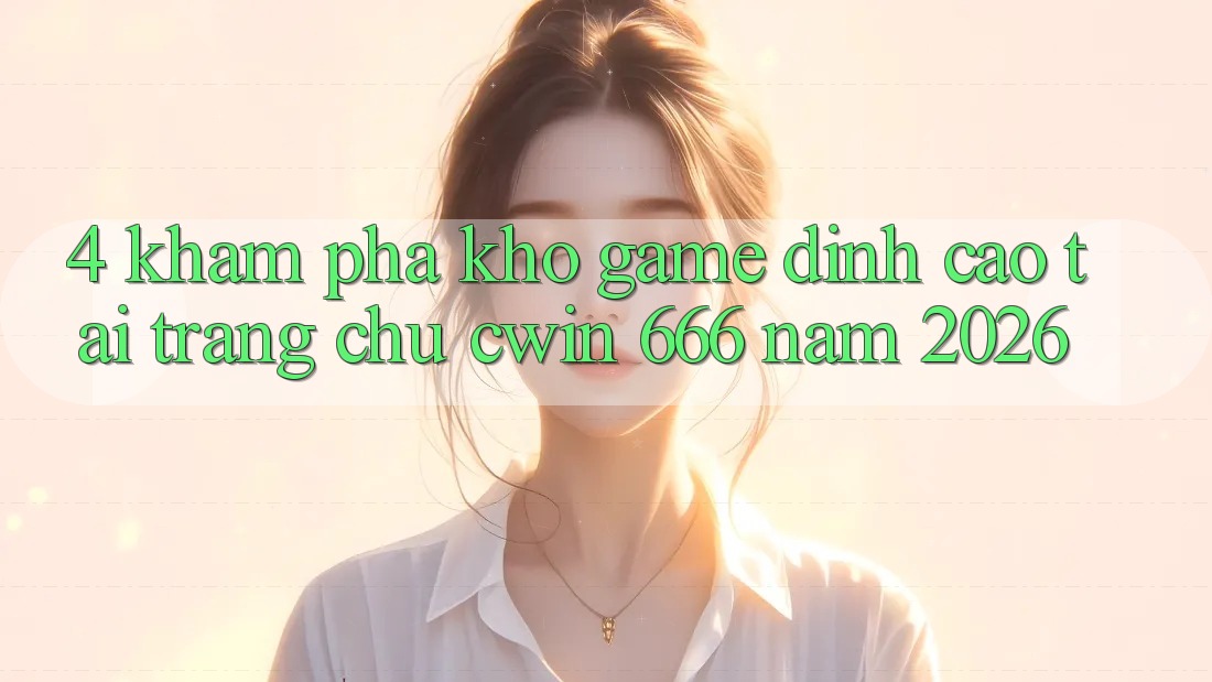 4. Khám Phá Kho Game Đỉnh Cao Tại Trang chủ Cwin 666 Năm 2026