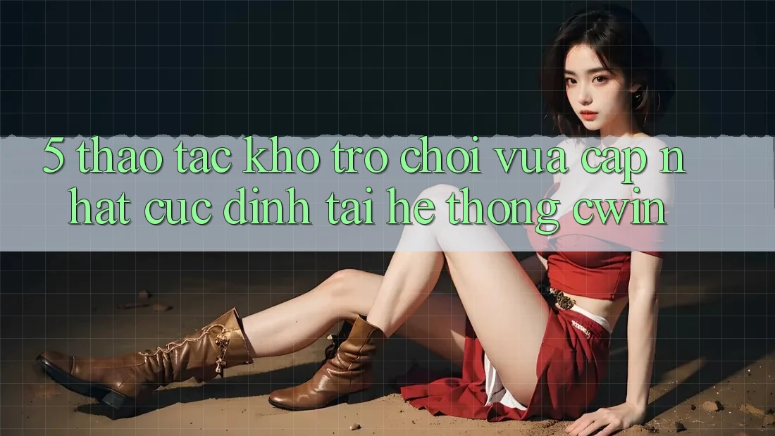 5. Thao tác Kho Trò chơi Vừa cập nhật Cực Đỉnh Tại Hệ Thống Cwin