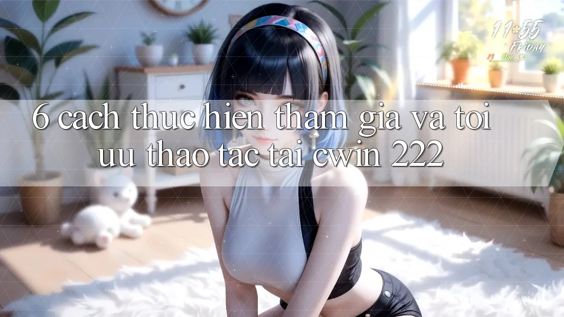 6. Cách thực hiện Tham Gia Và Tối Ưu Thao tác Tại cwin 222