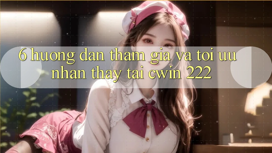 6. Hướng Dẫn Tham Gia Và Tối Ưu Nhận thấy Tại cwin 222