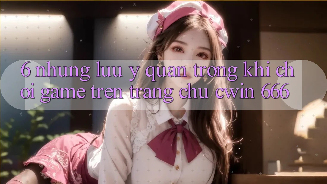 6. Những Lưu Ý Quan Trọng Khi Chơi Game Trên Trang chủ Cwin 666