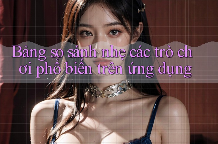 Bảng so sánh nhẹ các trò chơi phổ biến trên ứng dụng