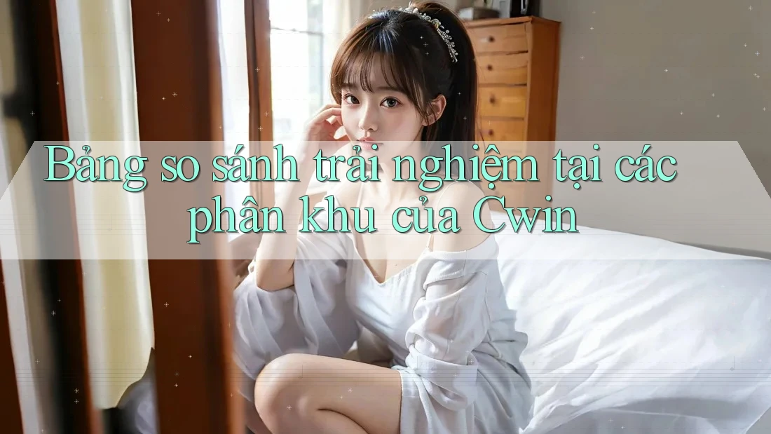 Bảng so sánh trải nghiệm tại các phân khu của Cwin