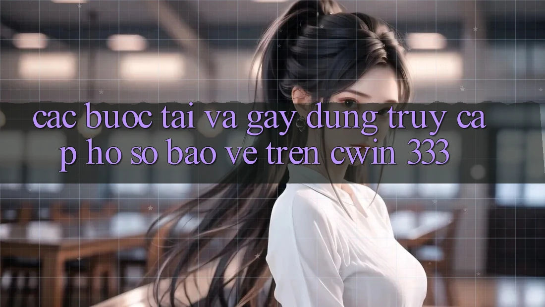 Các bước Tải Và Gây dựng Truy cập hồ sơ Bảo Vệ Trên Cwin 333