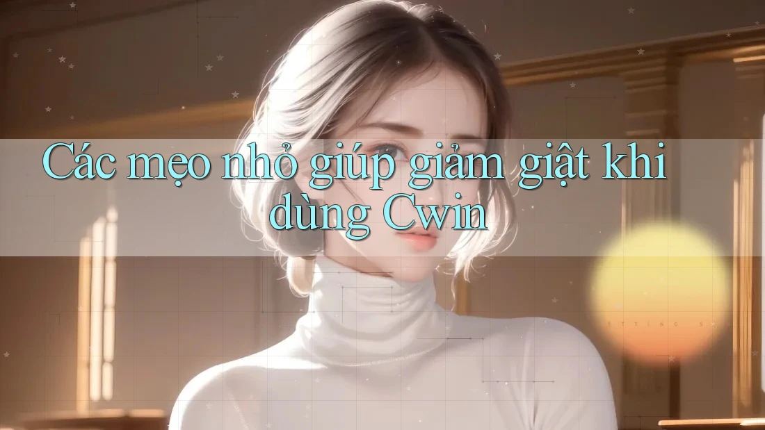 Các mẹo nhỏ giúp giảm giật khi dùng Cwin