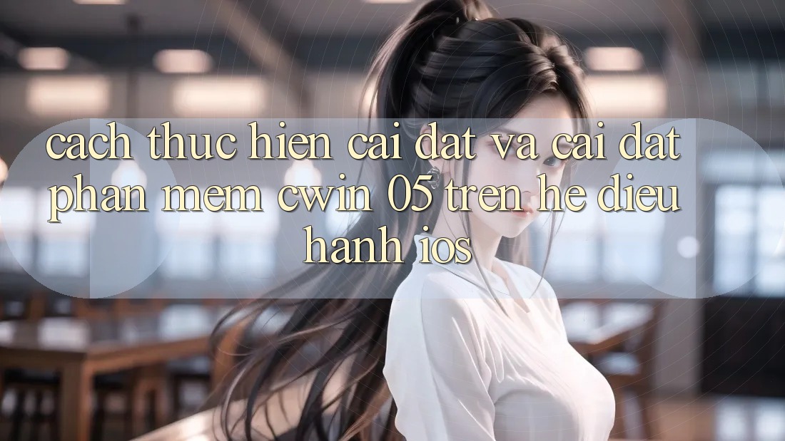 Cách thực hiện Cài đặt Và Cài Đặt Phần mềm Cwin 05 Trên Hệ Điều Hành iOS