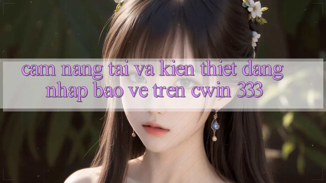 Cẩm nang Tải Và Kiến thiết Đăng Nhập Bảo Vệ Trên Cwin 333