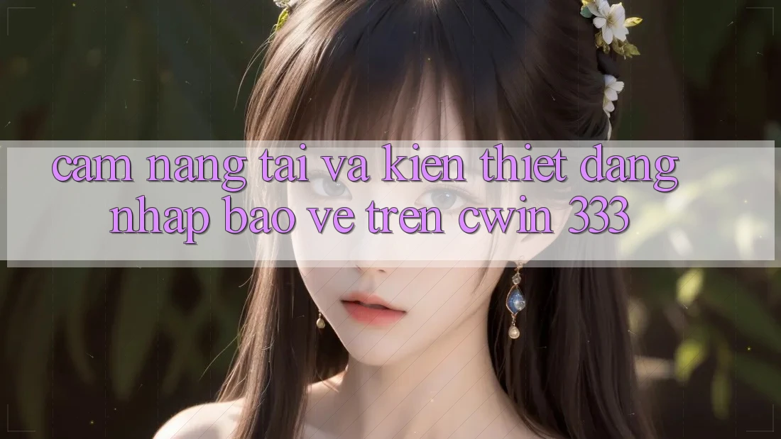 Cẩm nang Tải Và Kiến thiết Đăng Nhập Bảo Vệ Trên Cwin 333