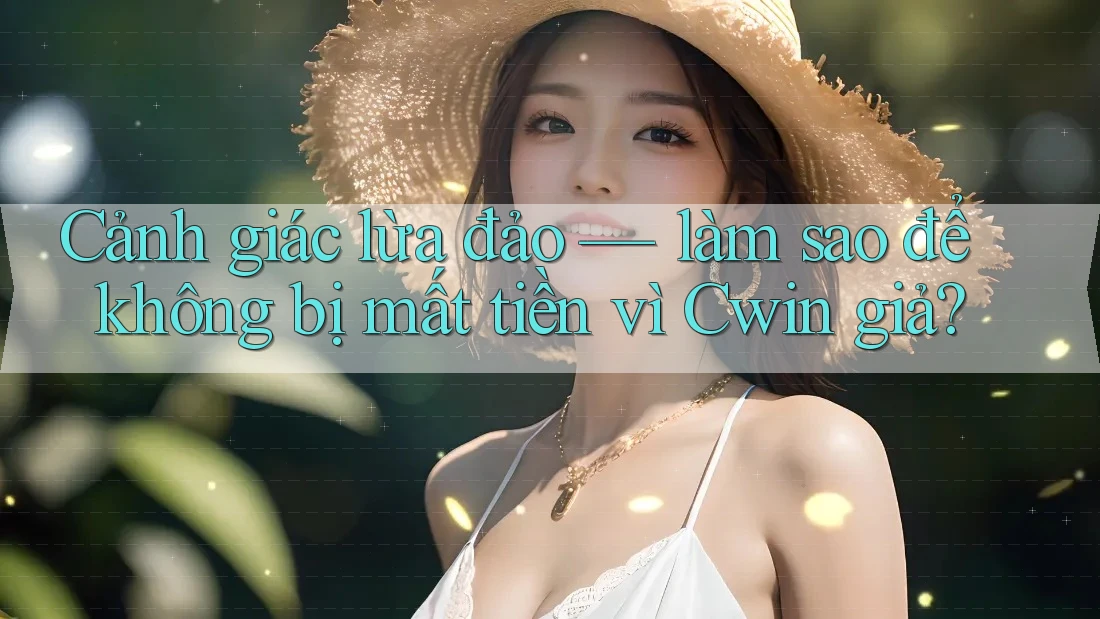 Cảnh giác lừa đảo — làm sao để không bị mất tiền vì Cwin giả?