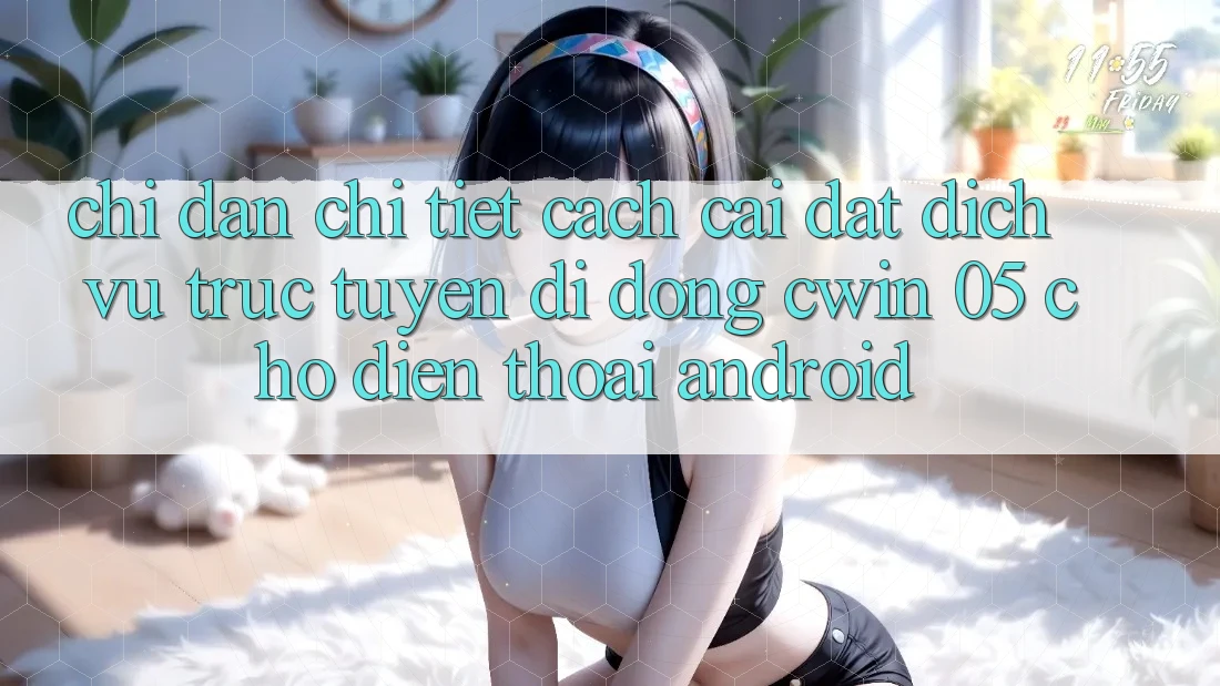 Chỉ dẫn Chi Tiết Cách Cài đặt Dịch vụ trực tuyến di động Cwin 05 Cho Điện Thoại Android