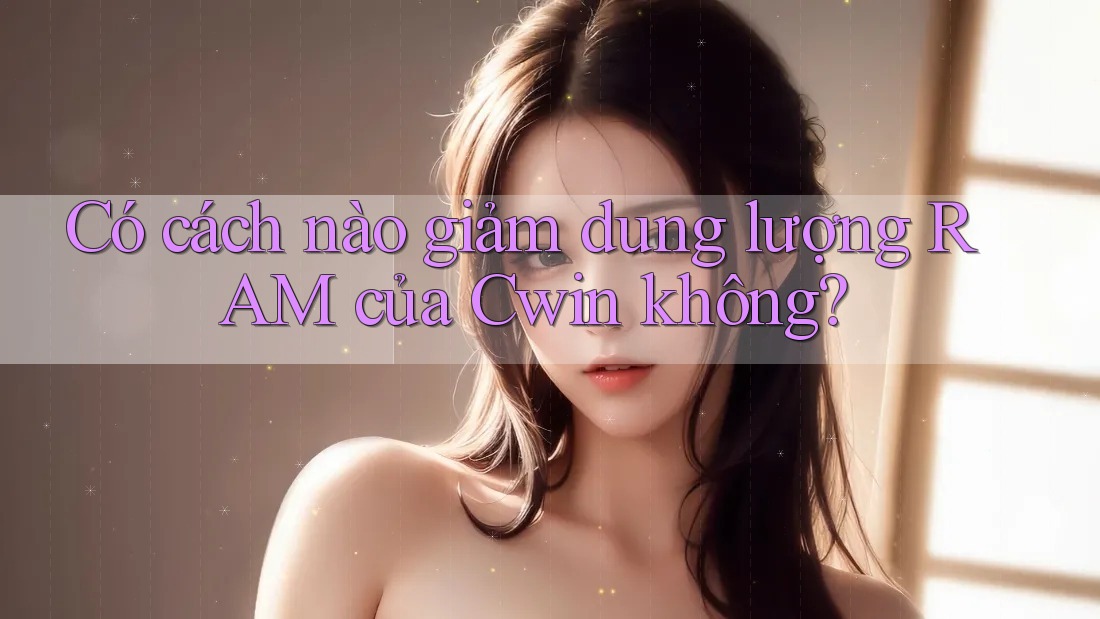 Có cách nào giảm dung lượng RAM của Cwin không?