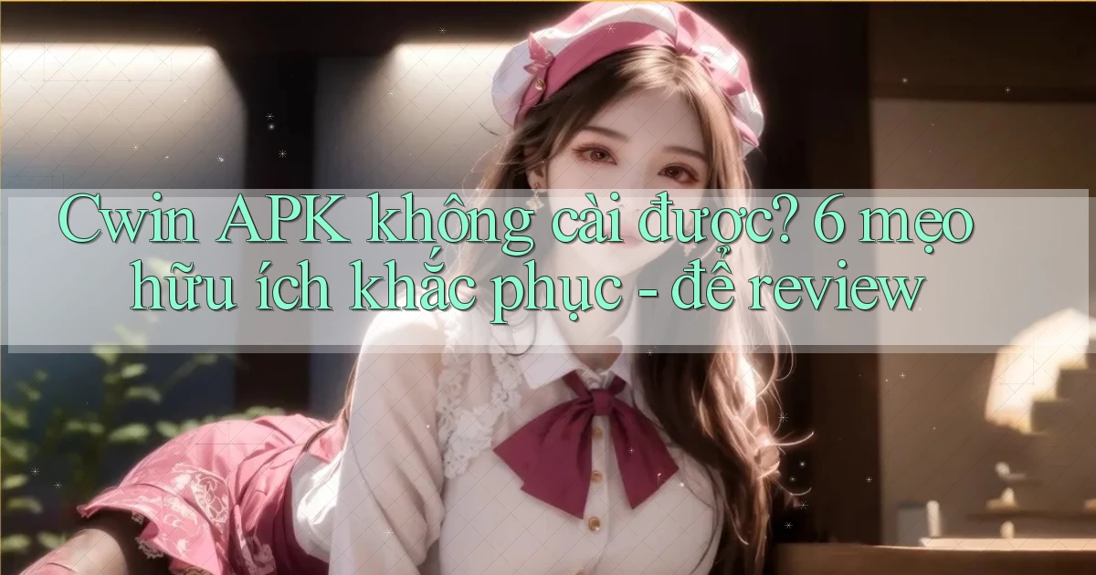 Cwin APK không cài được 6 mẹo hữu ích khắc phục   để review