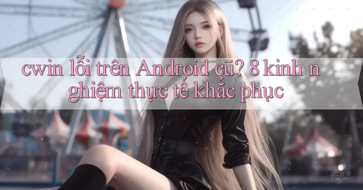 cwin lỗi trên Android cũ 8 kinh nghiệm thực tế khắc phục
