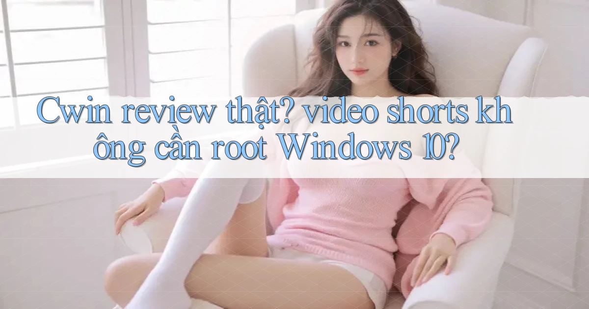 Cwin review thật video shorts không cần root Windows 10