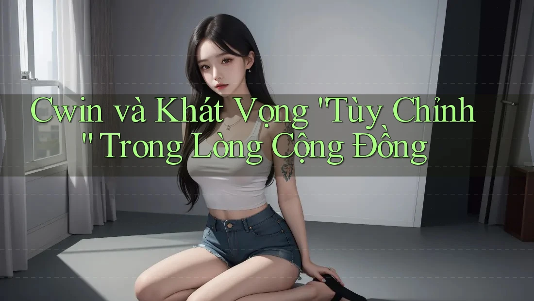 Cwin và Khát Vọng “Tùy Chỉnh” Trong Lòng Cộng Đồng