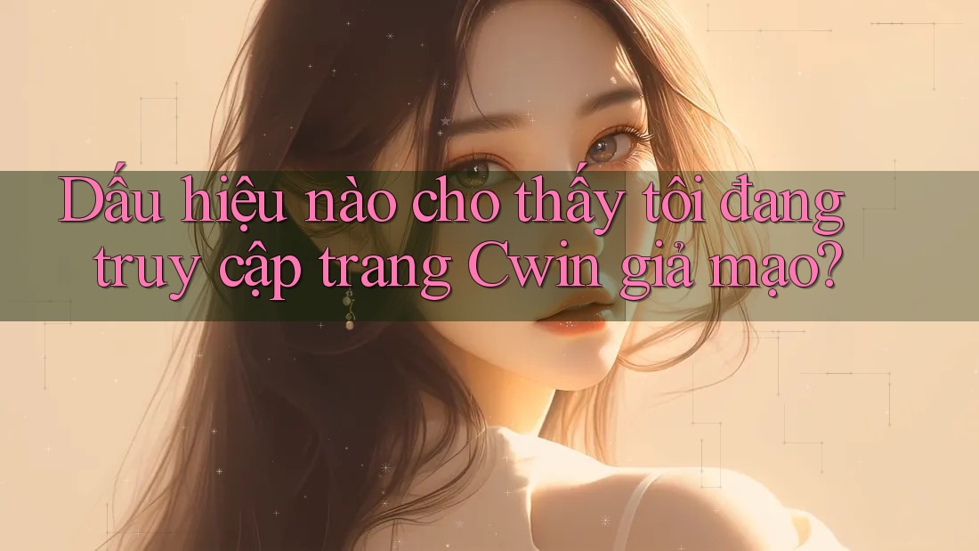Dấu hiệu nào cho thấy tôi đang truy cập trang Cwin giả mạo?