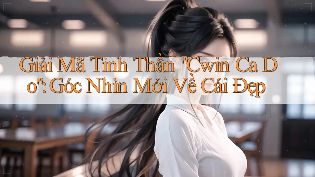 Giải Mã Tinh Thần “Cwin Ca Do”: Góc Nhìn Mới Về Cái Đẹp