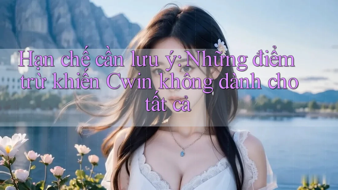 Hạn chế cần lưu ý: Những điểm trừ khiến Cwin không dành cho tất cả