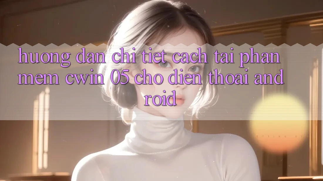 Hướng Dẫn Chi Tiết Cách Tải Phần mềm Cwin 05 Cho Điện Thoại Android