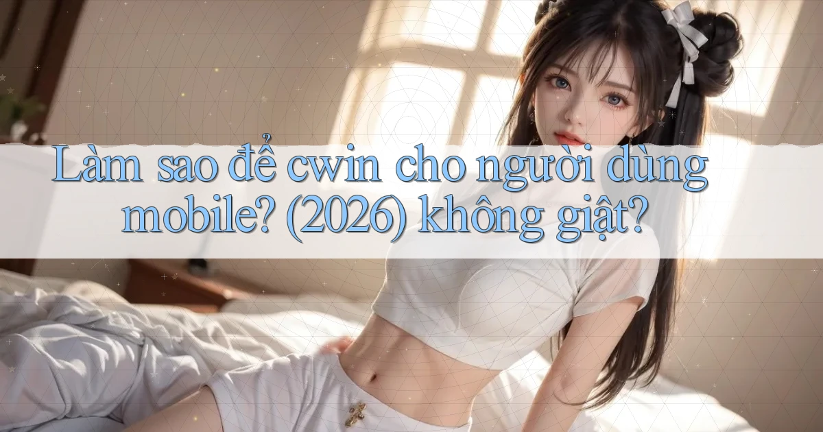 Làm sao để cwin cho người dùng mobile (2026) không giật