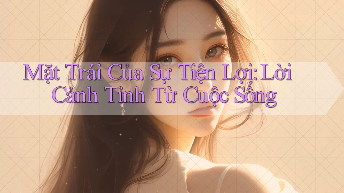 Mặt Trái Của Sự Tiện Lợi: Lời Cảnh Tỉnh Từ Cuộc Sống
