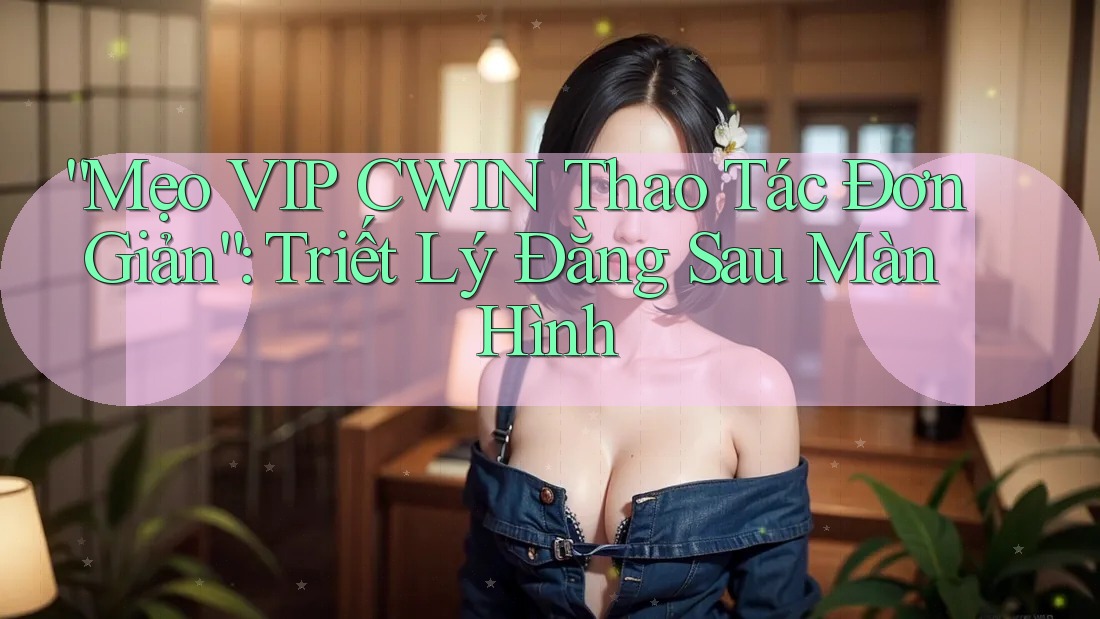 “Mẹo VIP CWIN Thao Tác Đơn Giản”: Triết Lý Đằng Sau Màn Hình