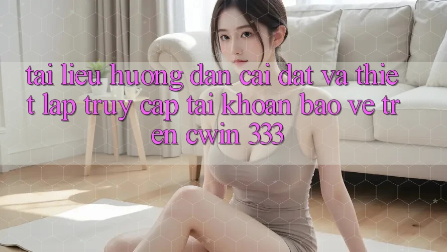Tài liệu hướng dẫn Cài đặt Và Thiết Lập Truy cập tài khoản Bảo Vệ Trên Cwin 333