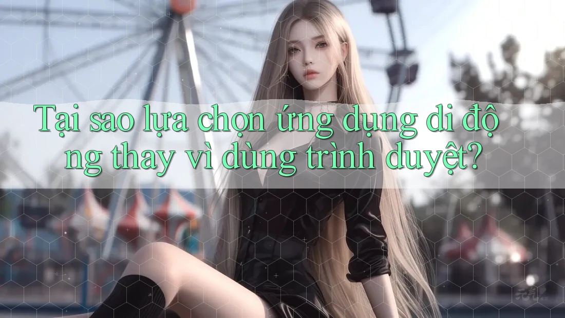 Tại sao lựa chọn ứng dụng di động thay vì dùng trình duyệt?