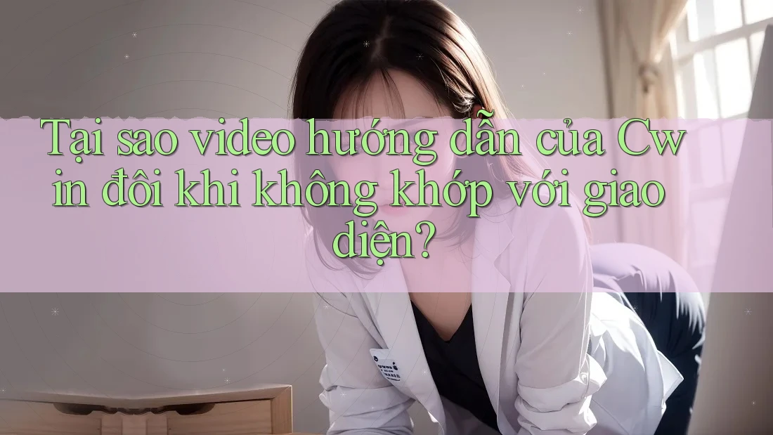 Tại sao video hướng dẫn của Cwin đôi khi không khớp với giao diện? Tại sao video hướng dẫn của Cwin đôi khi không khớp với giao diện?