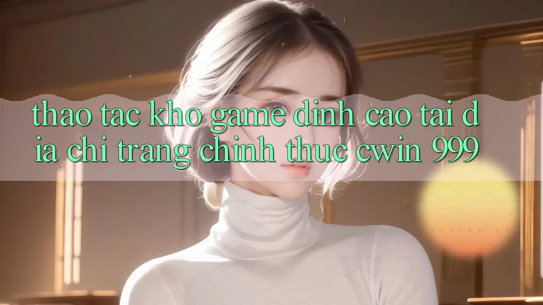 Thao tác kho game đỉnh cao tại địa chỉ trang chính thức Cwin 999