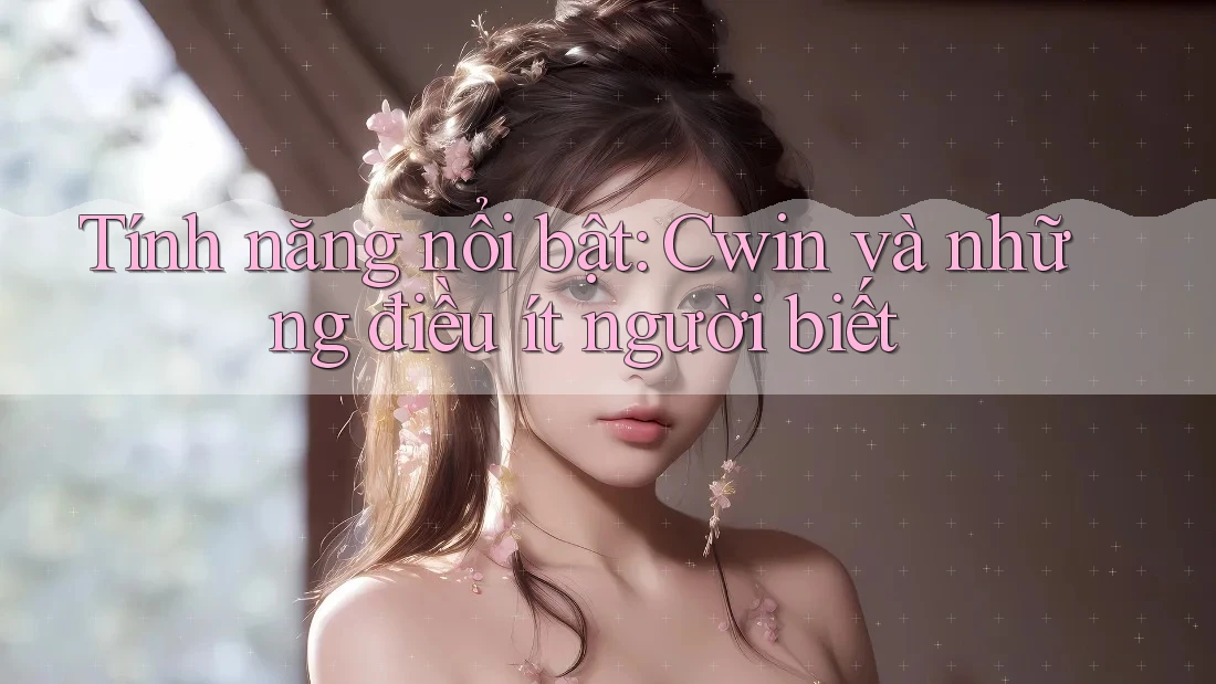 Tính năng nổi bật: Cwin và những điều ít người biết