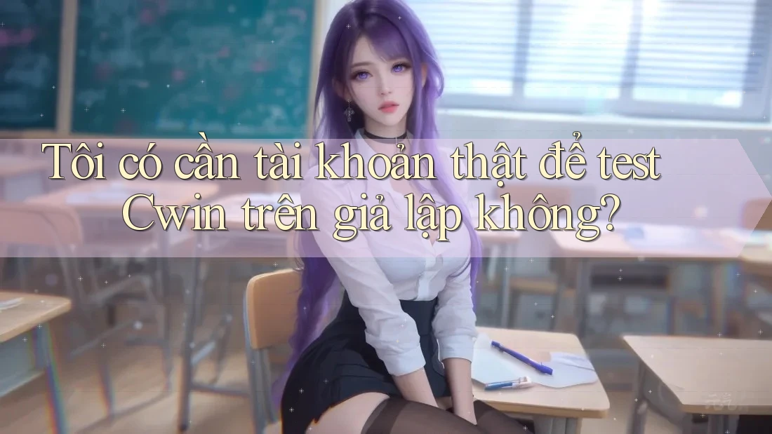 Tôi có cần tài khoản thật để test Cwin trên giả lập không?