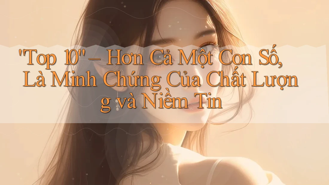 “Top 10” – Hơn Cả Một Con Số, Là Minh Chứng Của Chất Lượng và Niềm Tin