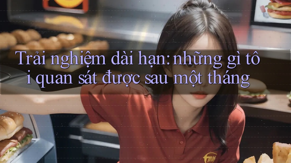 Trải nghiệm dài hạn: những gì tôi quan sát được sau một tháng