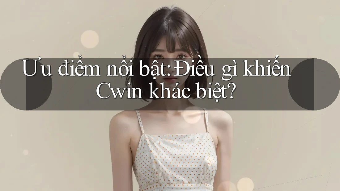 Ưu điểm nổi bật: Điều gì khiến Cwin khác biệt?
